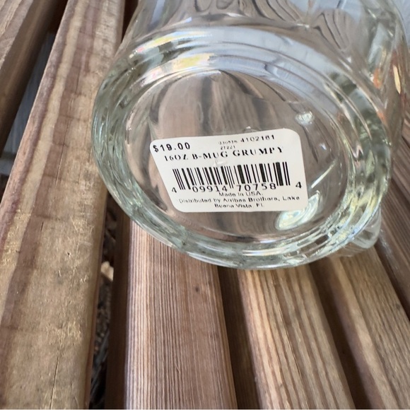 Walt Disney World Glass Mug Vintage Grumpy Engraved Dad Arriba Brothers Cup - Picture 2 of 15